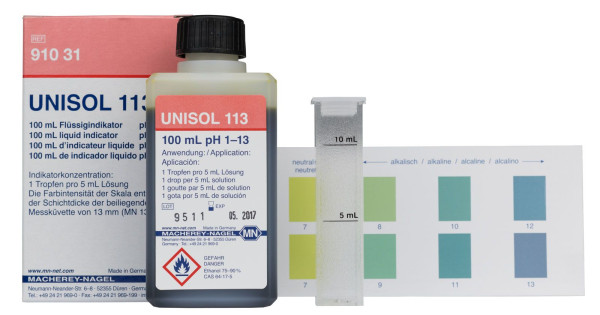 UNISOL Indikatorlösung 113, pH 1 - 13