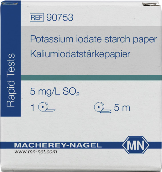 Kaliumiodatstärkepapier (Rolle à 5 m Länge und 7 mm Breite)