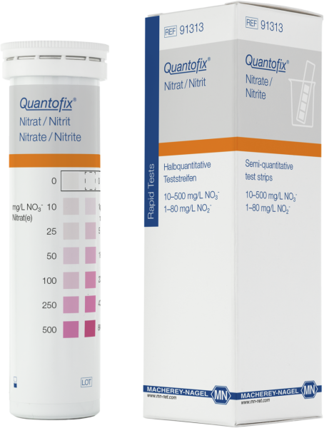 QUANTOFIX® Teststäbchen Nitrat/Nitrit, Dose à 100 Teststreifen